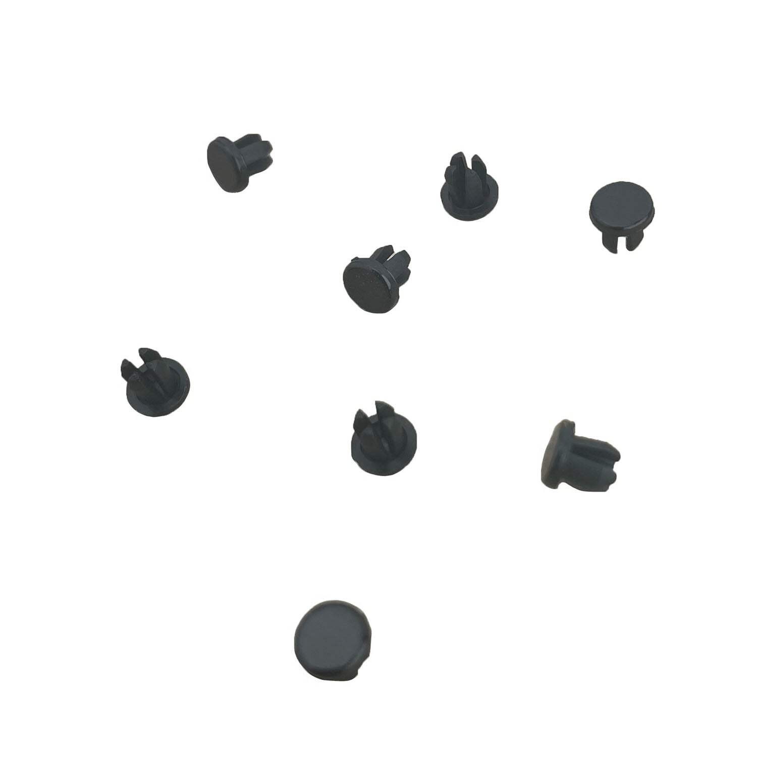 8 Pack Plastic Hole Plugs Black or Natural (Off White) Sizes From 1/8″ up to 1″