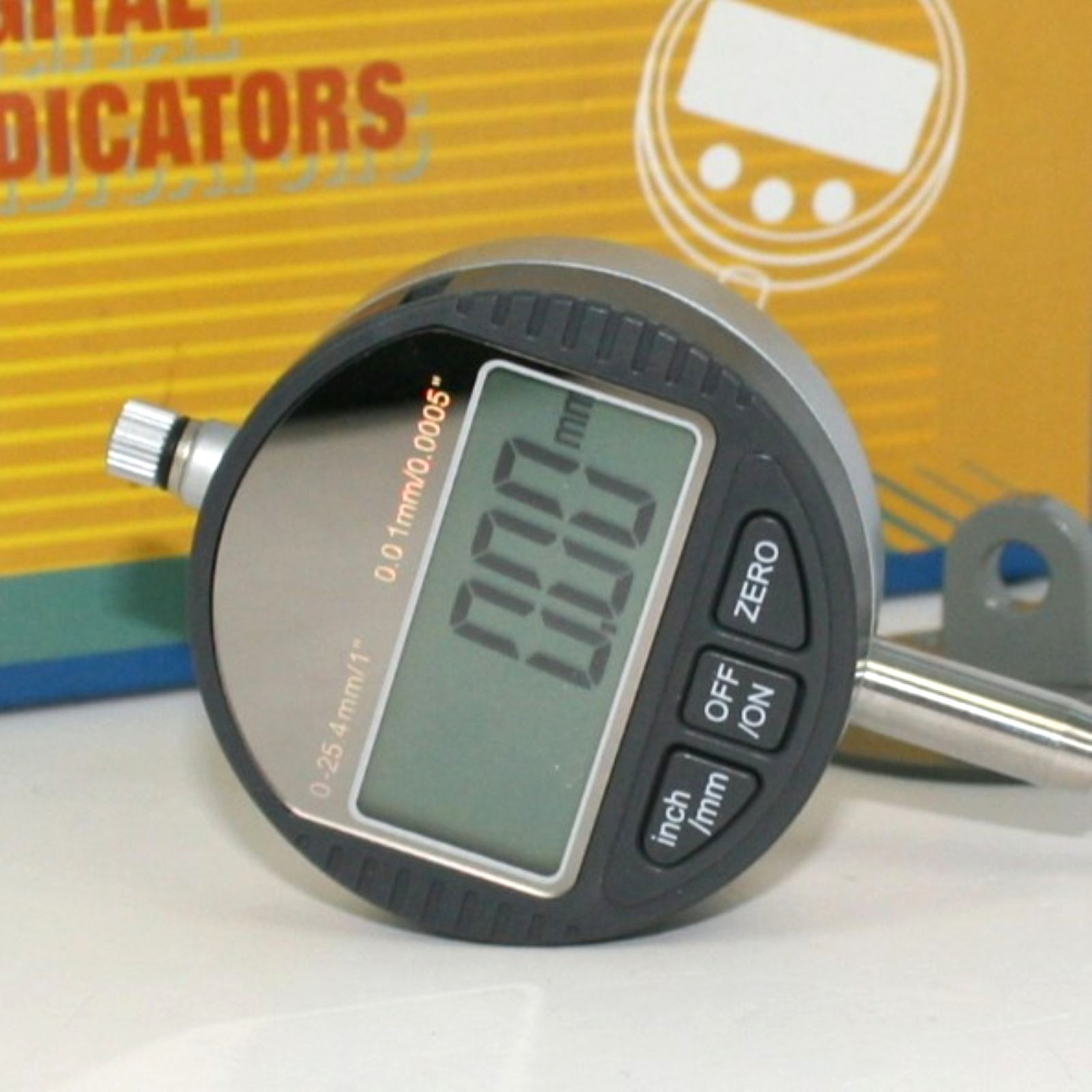 Digital Indicator Gauge Inch/Metric Conversion 0.01mm/0.0005 0-25.4/1