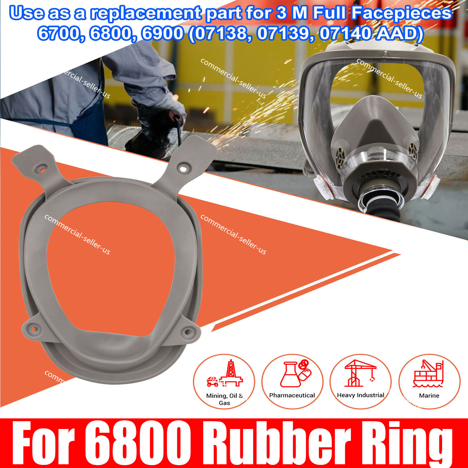 Replacement Part Lens Assembly for 6000 Series Full Facepiece Respirator For 3M.