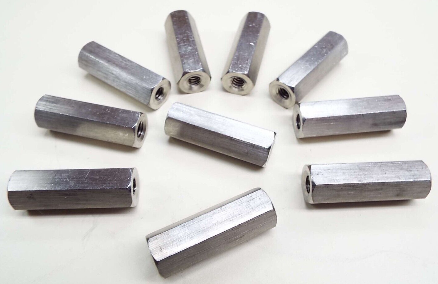 x10 STANDOFF 1/2″ HEX 1/4-20 x 1-1/2 FEMALE FEMALE COUPLER MOUNT STAINLESS STEEL