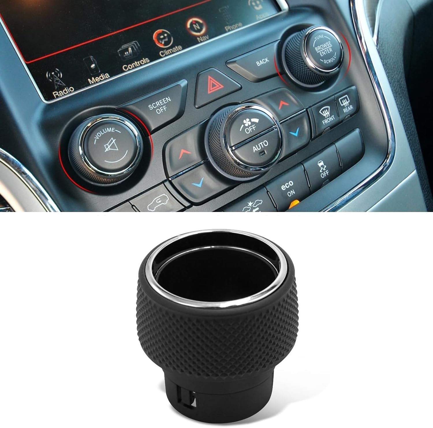 Compatible with 2014-2021 Jeep Grand Cherokee Volume Tune Knob Replacement, 1 PC