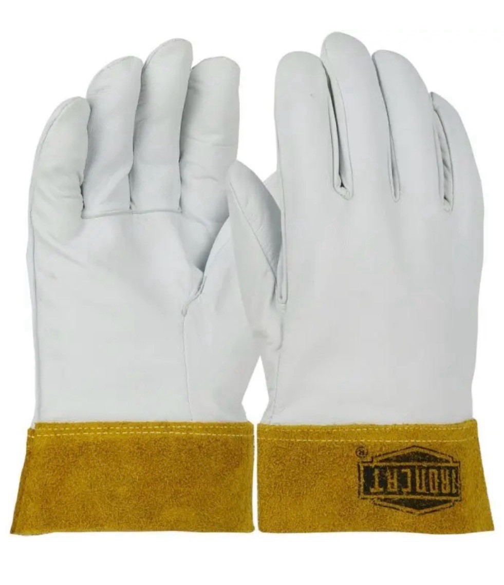 3 pair Ironcat TIG MEDIUM Top Grain Kidskin Leather Kevlarr Stitching GLOVES