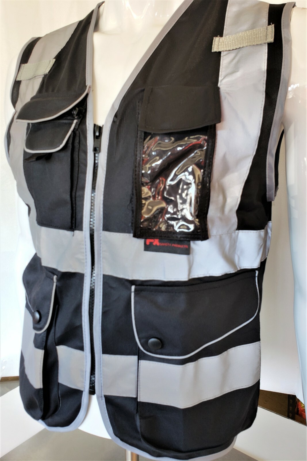 FX High Visibility Reflective Safety Vest w/ ID pocket(Small-2XL)