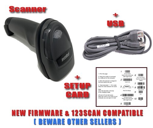 Clover Station Compatible Barcode Scanner DS2208 1D 2D Black Grey +NEW USB