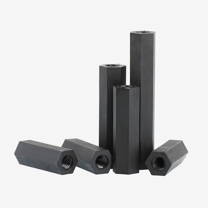 M2 M2.5 M3 M4 Black Nylon Plastic Hex Spacer Standoff Pillar Female Screws