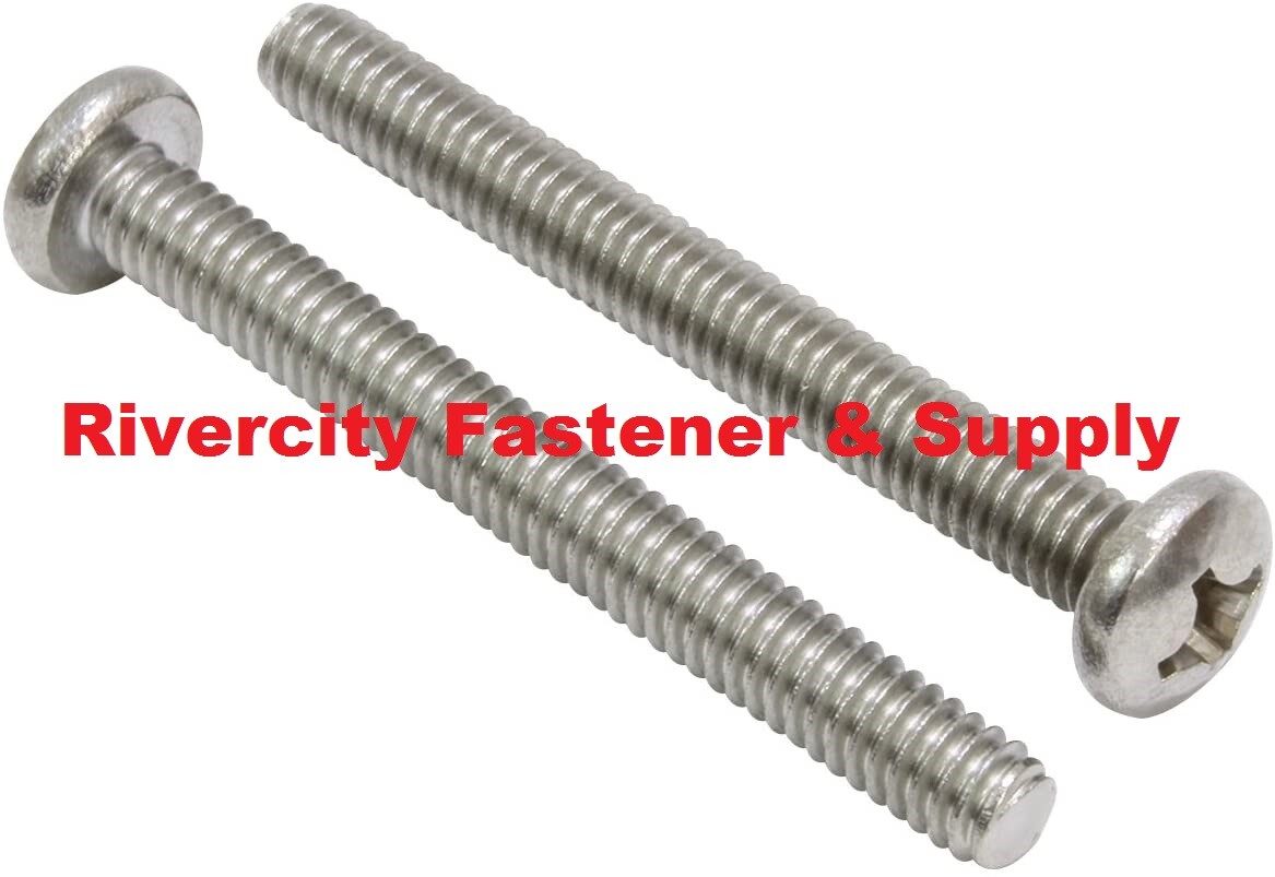 6-32×2-1/2 Phillips Pan Head Machine Screws Stainless 6x32x2-1/2 Bolt 6/32 x 2.5