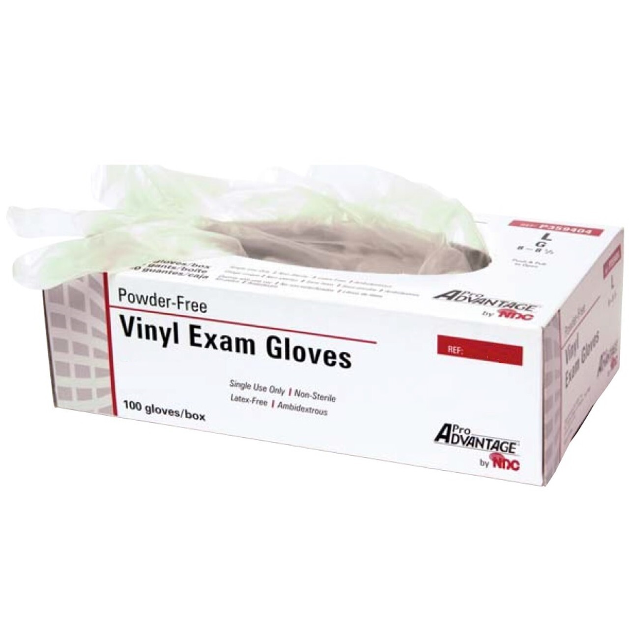 Pro Advantage Powder Free Latex Exam Gloves, Size Small (Box of 100)