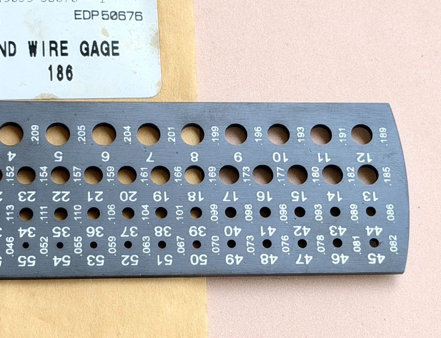 STARRETT No.186 Drill & Steel Wire Gage With “Black Matte Finish”. USA Made 🇺🇸