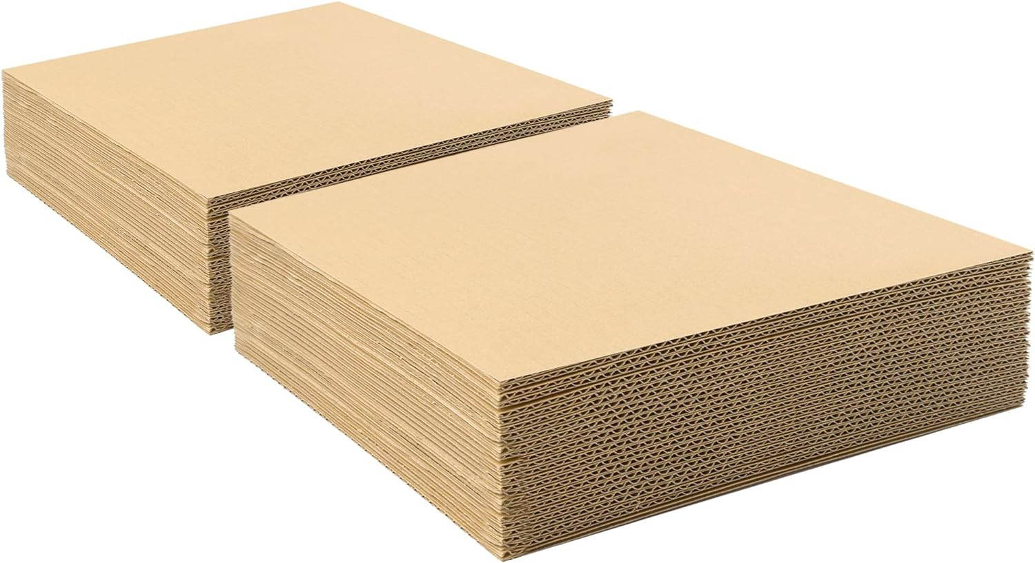 Golden State Art, 50 Pack 5X7 Corrugated Cardboard Sheets Cardboard Inserts Flat