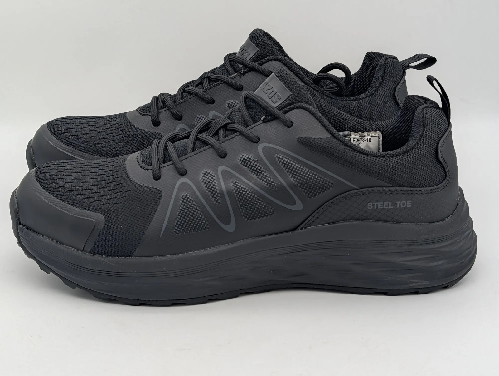 Brazos Womens Contractor Steel Toe Work Shoes Size 10 Black EH Slip Resistant