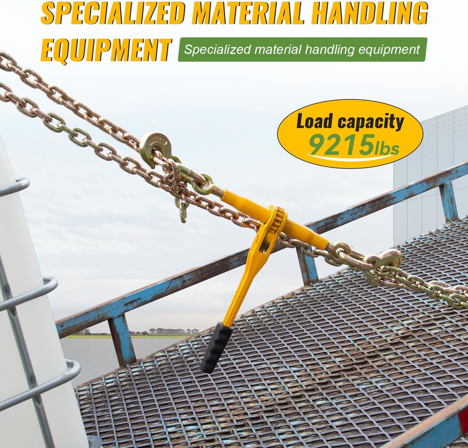Chain and Binder Kit 3/8″-1/2″ / 5/16”-3/8”Ratchet Load Binder 10′ / 20″ Chain