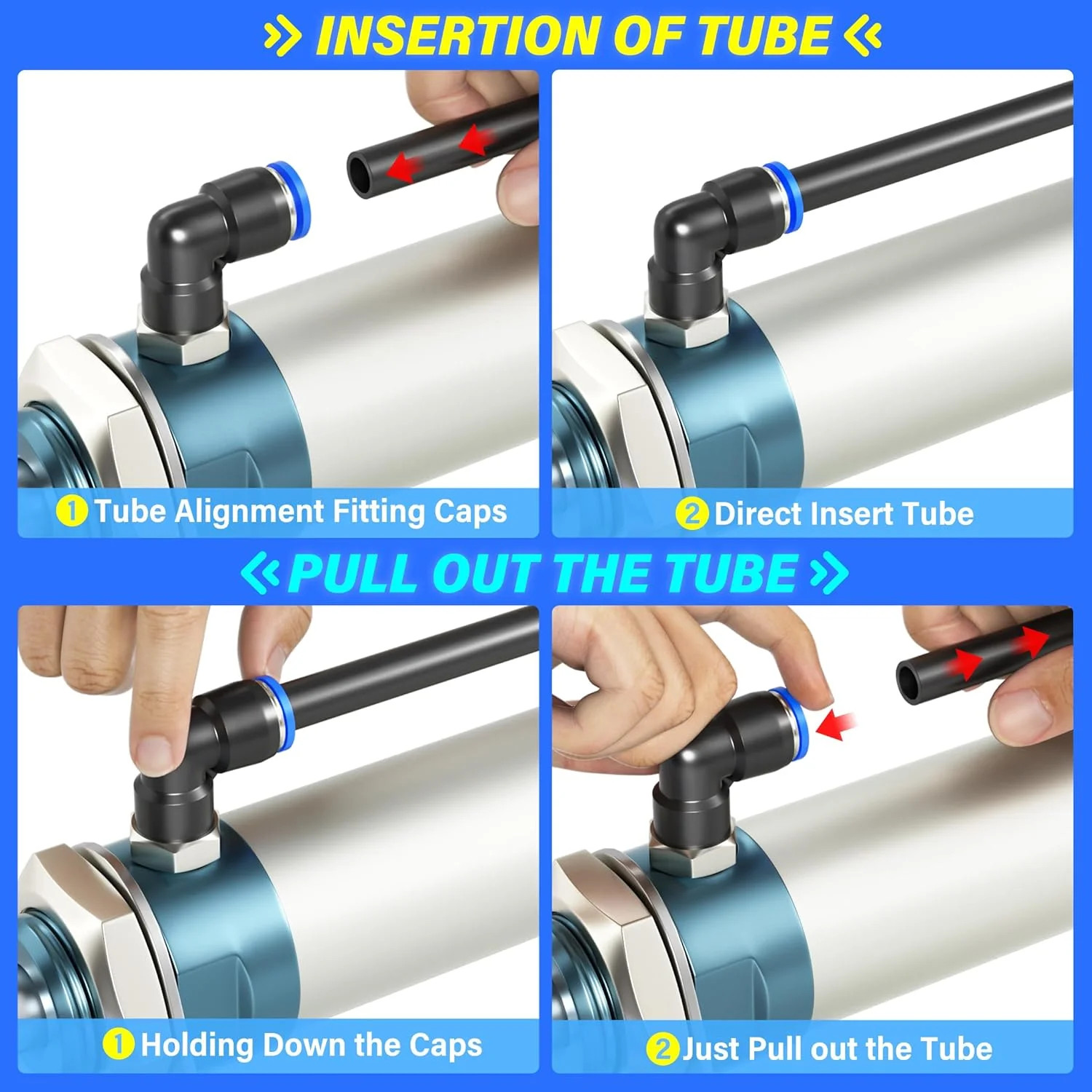 TAILONZ PNEUMATIC Black 4MM or 5/32 Inch OD 10 Meter 32.8ft PU Polyurethane Air