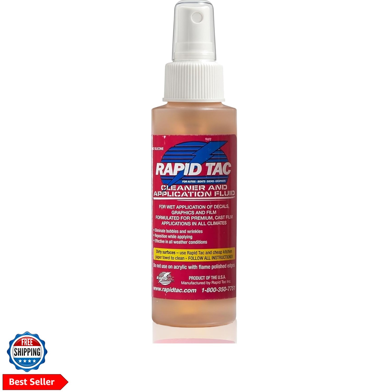 Application Fluid 4oz Spray Bottle | Bubble-Free Application | Allows Graphic…