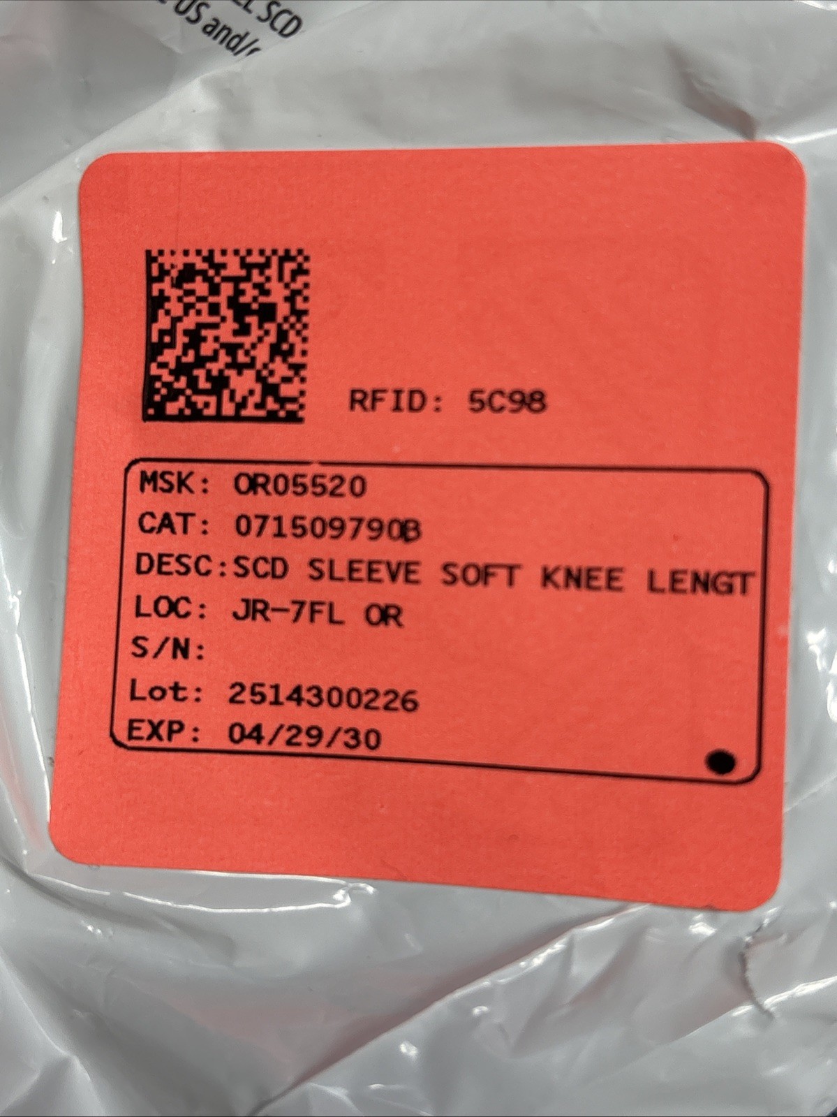 Cardinal Health Kendall SCD Express Sleeves XL REF 9790 – EXP 2030