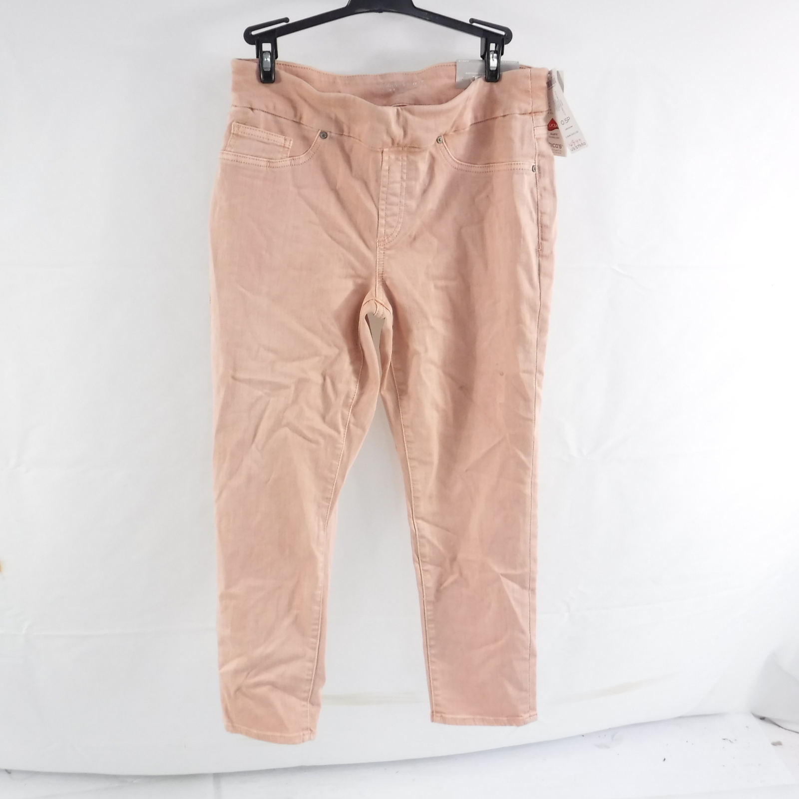 Chico’s Petite Pull-On Ankle Jeggings 570303507 Pink Size 0.5(6P-S)