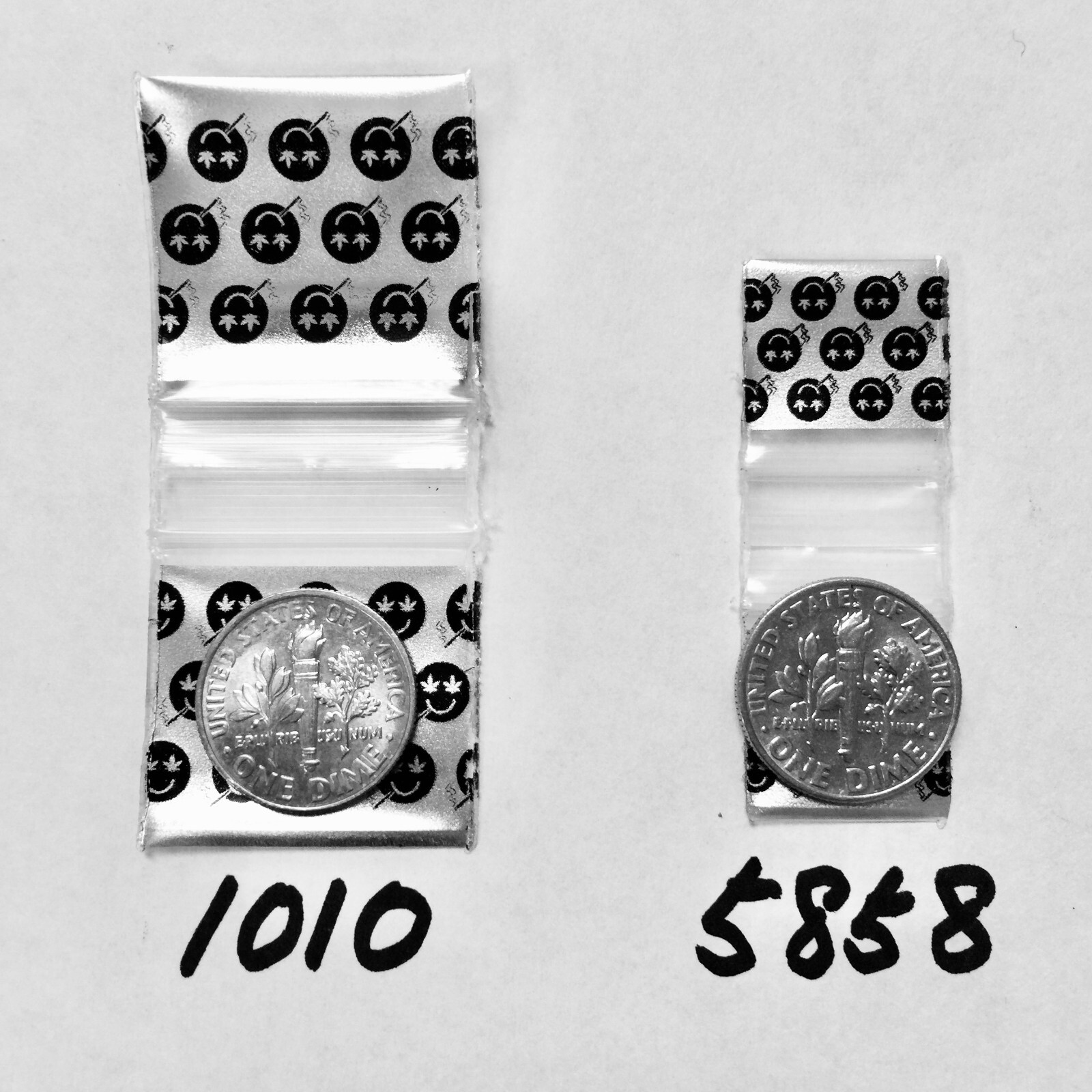 3838 MINI ZipSeal BAGS 10 DESIGN MIX 1000PCS OR CHOOSE 3/8″ X 3/8″, 👀Details🔽