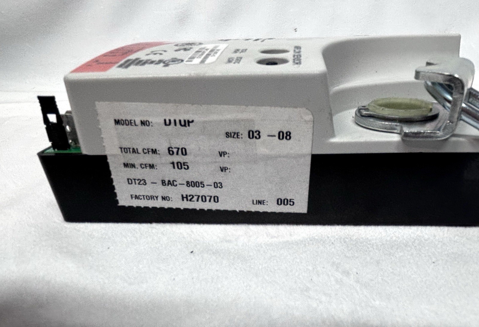 Titus BAC-8005-03 BACnet VAV Controller Actuator 40 in-lb