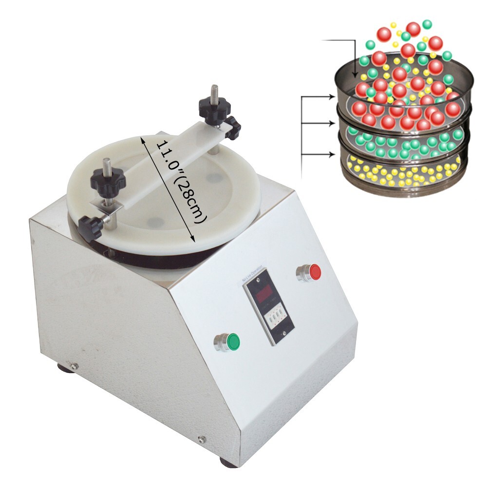 UF-200 7.87″ Vibrating Screen Sifter Shaker Machine 110V 125W No Sieve Mesh