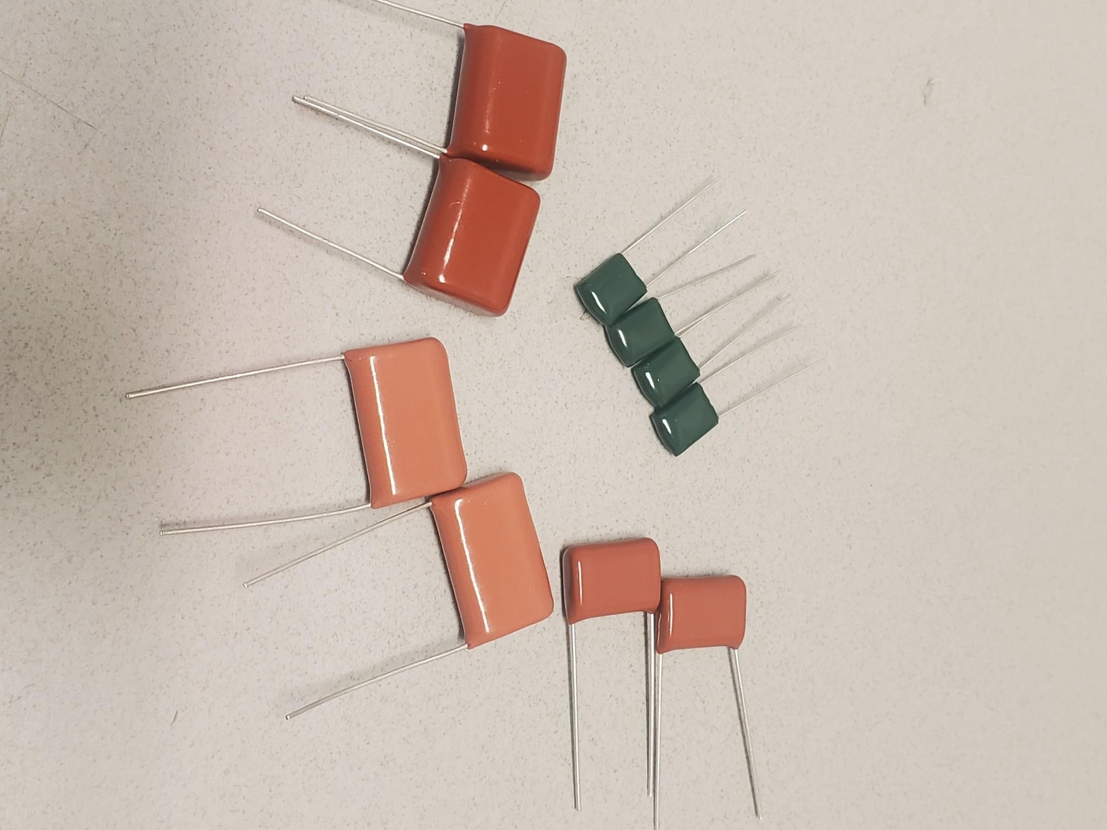 Set of 50 Pieces 0.39uF (390nF) 400V Mylar Polyester Film Capacitor