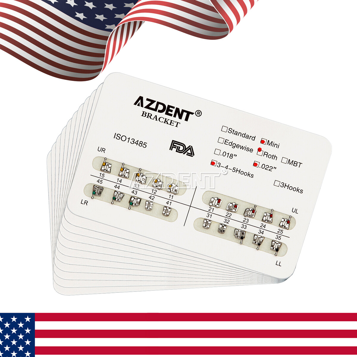 AZDENT Dental Endodontic K-file Stainless Steel Hand Use Files 06#-40# 25mm/21mm