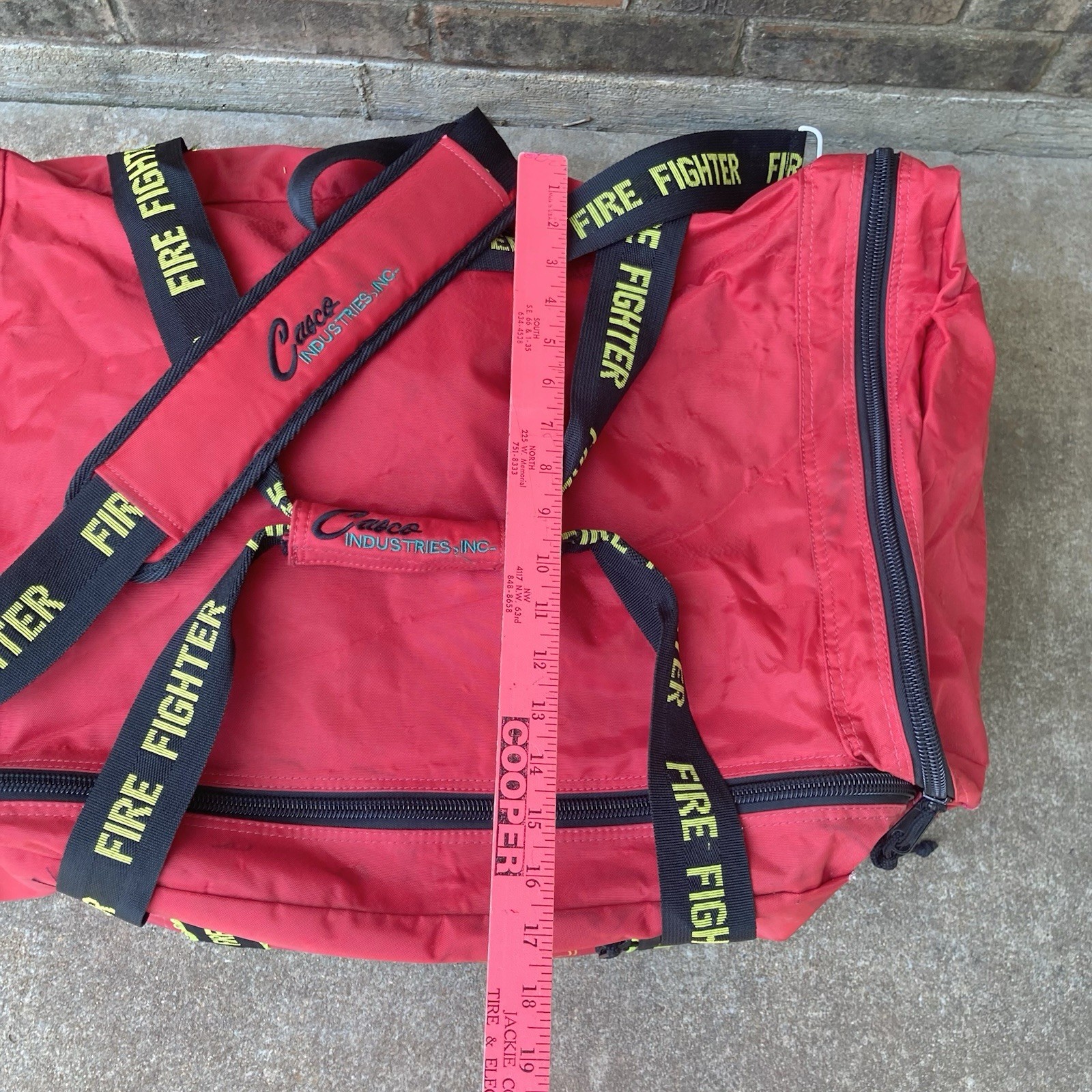 Firefighter Gear Bag Duffle Turnout Bag w/ Shoulder Strap