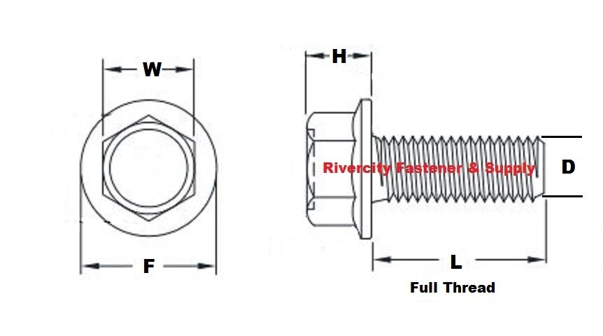 M6-1.0×25 Flange Bolts 6mm x 1.0 x 25mm Grade 10.9 Steel Screws M6x1.0 x 25