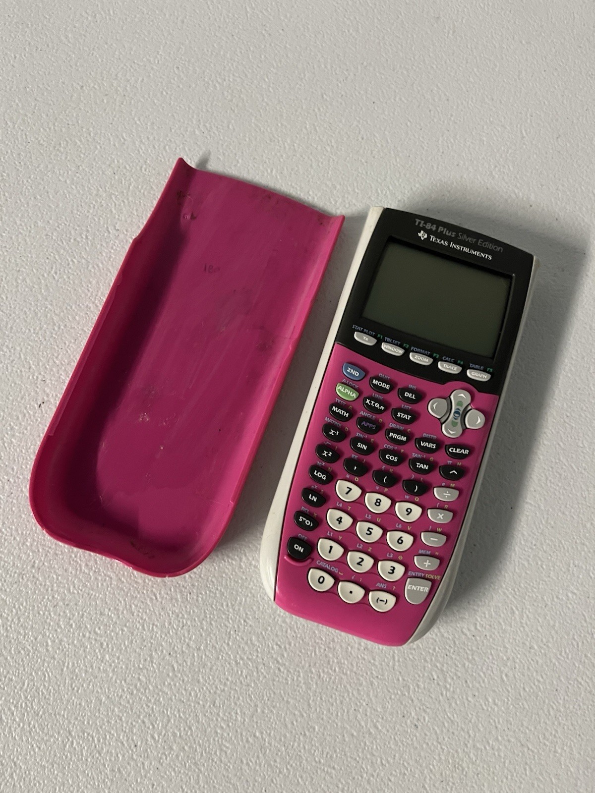 Texas Instruments TI-84 Plus Silver Edition Pink Graphing Calculator UNTESTED