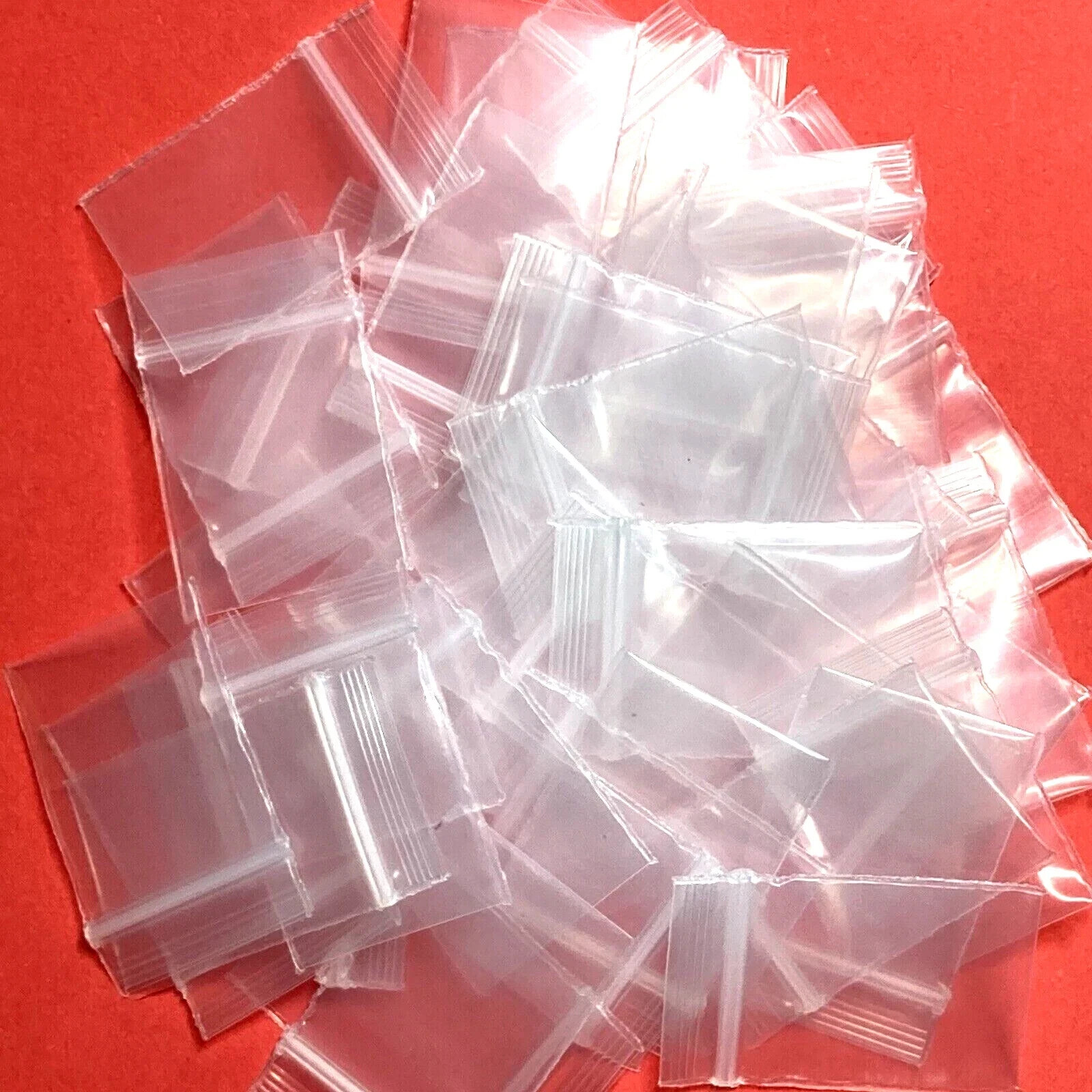 25 Clear Plastic Top Zip Lock 2Mil Re-closeable Jewelry Phil Tiny Bag Size 2X3cm
