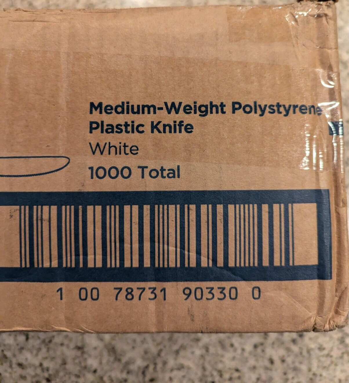 1000 Ct Dixie Disposable Cutlery Medium-Weight Plastic KNIVES White KM217 knife