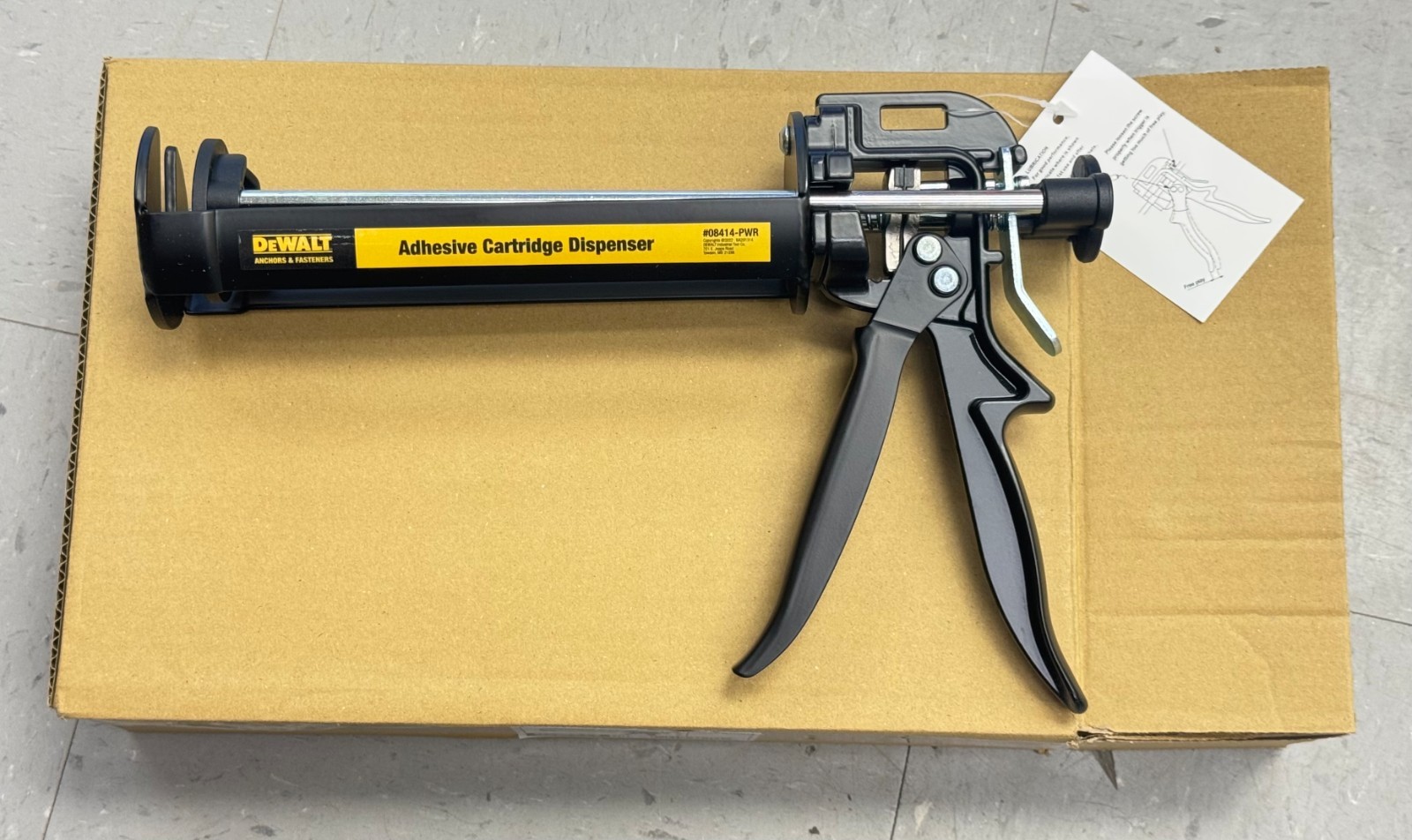 NEW DeWALT 08414-PWR Adhesive Cartridge Dispenser 14 oz ~ Free Shipping