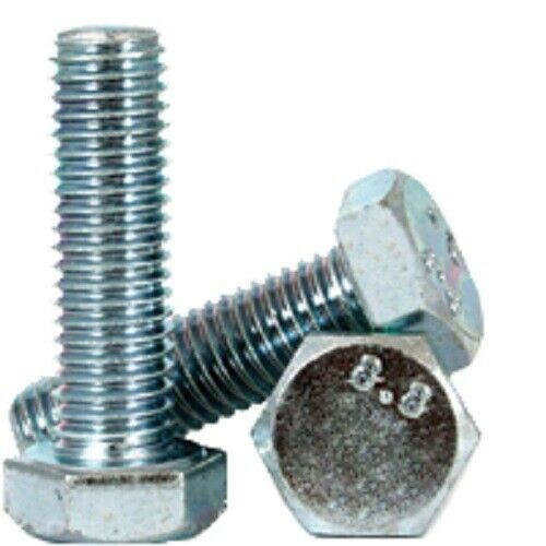 M8-1.25 X 80MM DIN 933 Coarse Hex Cap Screw 8.8 Zinc Plated 500 Pieces