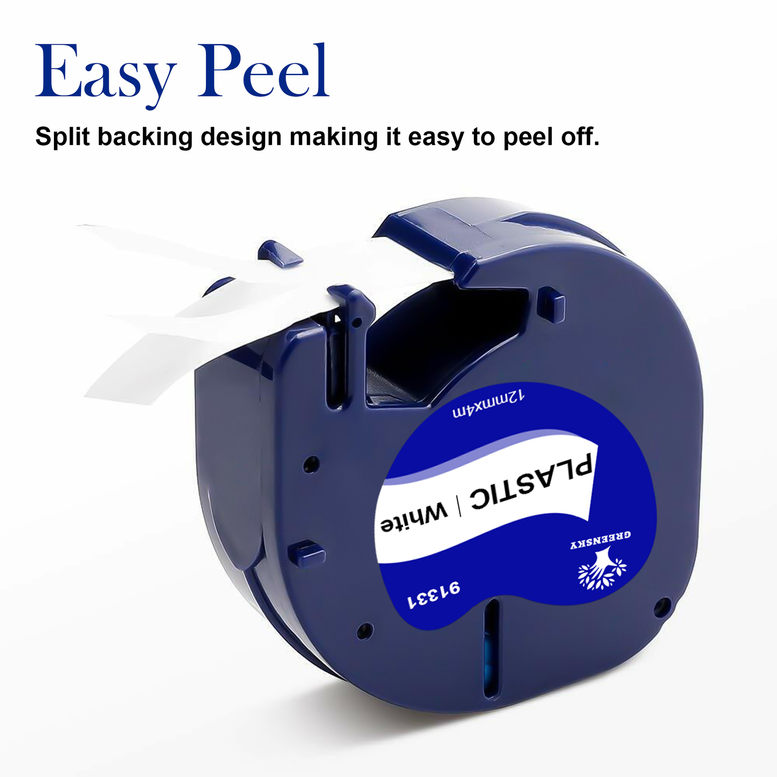 10PK Compatible Dymo LetraTag Refill 91331 Plastic 1/2” Label Tape LT-100H QX50