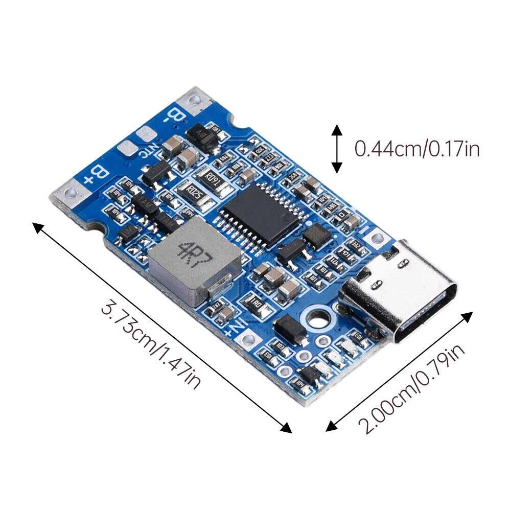 2/4/6*Type-C USB 2S 3S 4S BMS 4.5V-15V 18W 2A Li Li-ion Battery Charging Module