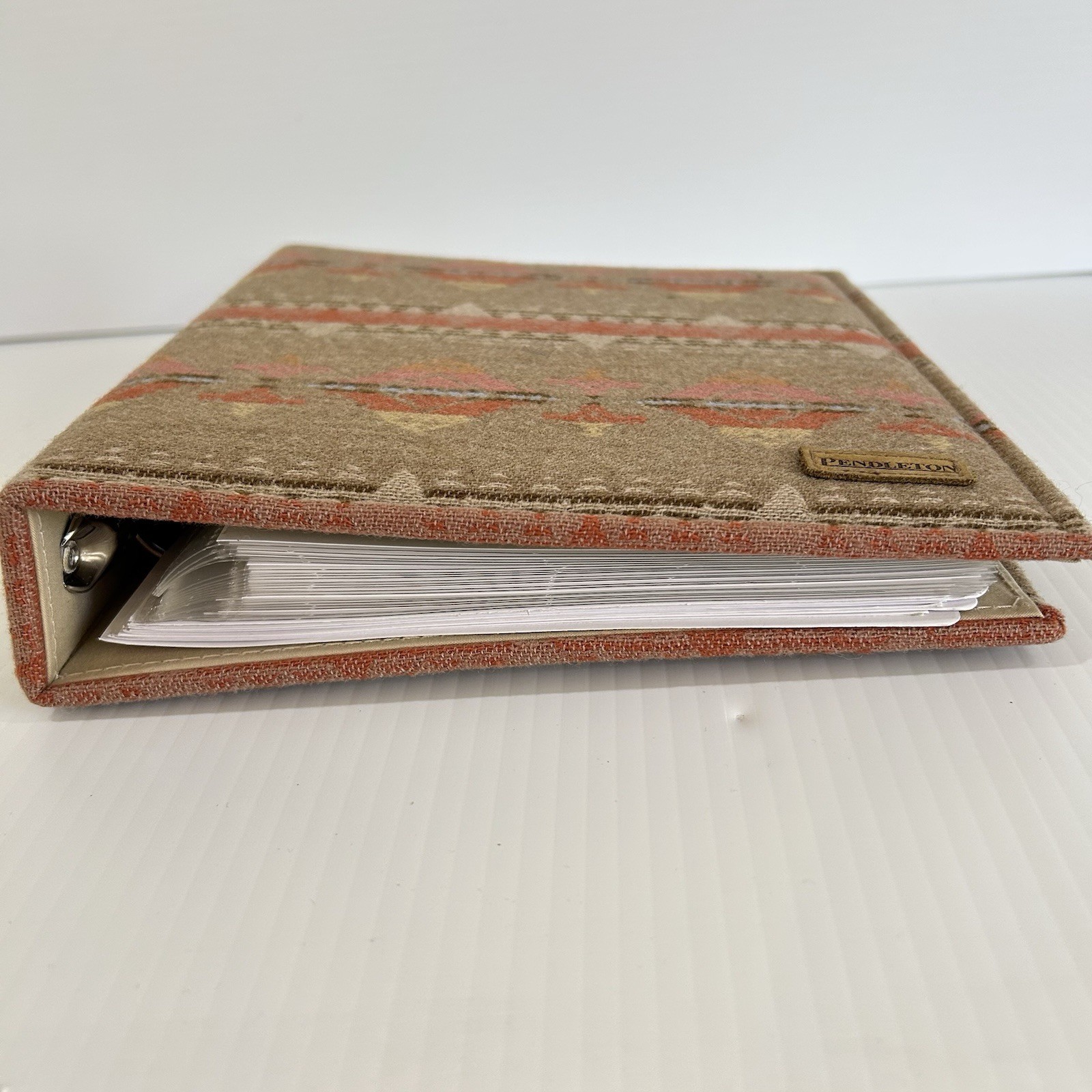 Pendleton Mills Indian Blanket Wool Recipe Organizer Binder Book Unused 9.5×8.5