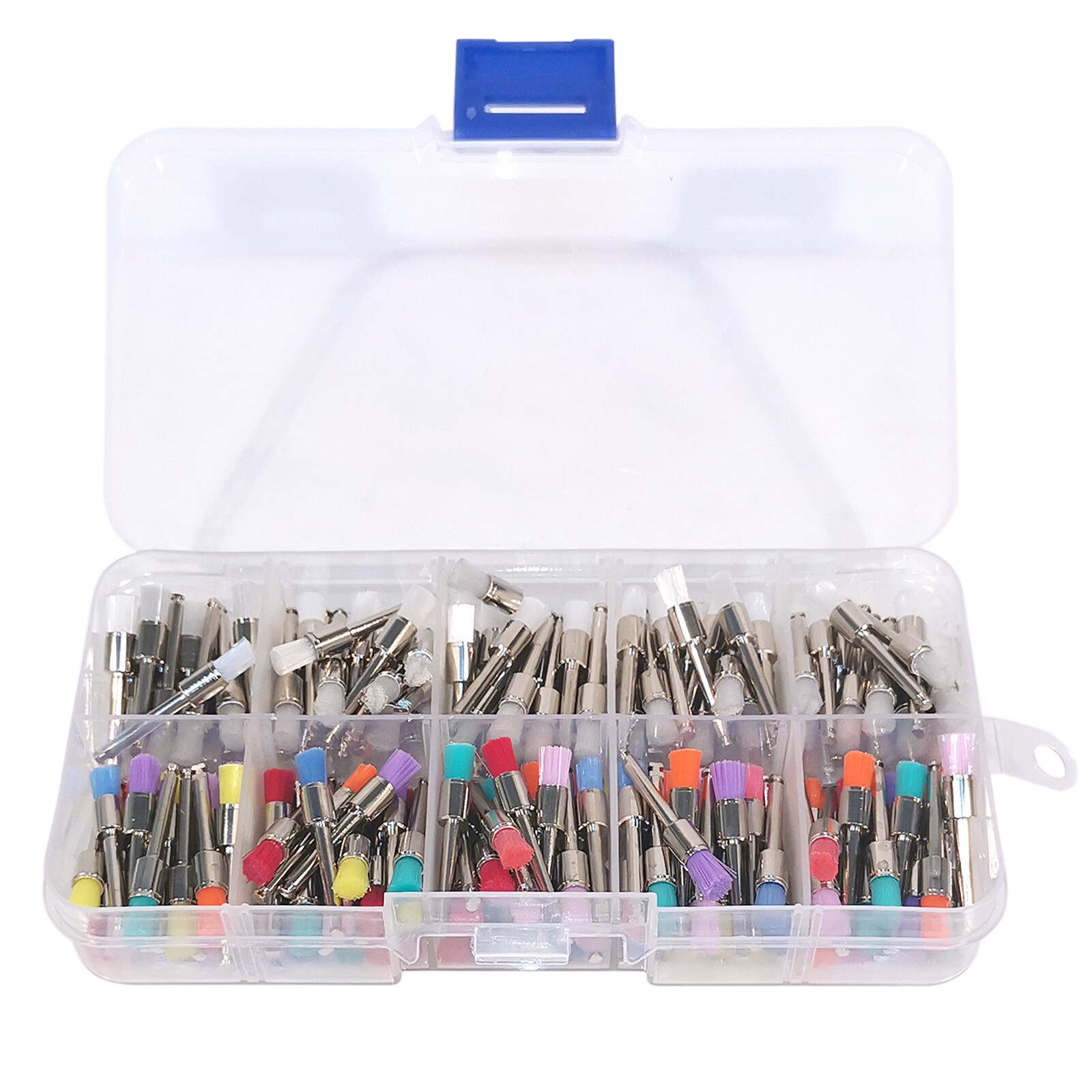 200Pcs Dental Nylon Materials Closure Flat Polishing Prophylaxis Brushes