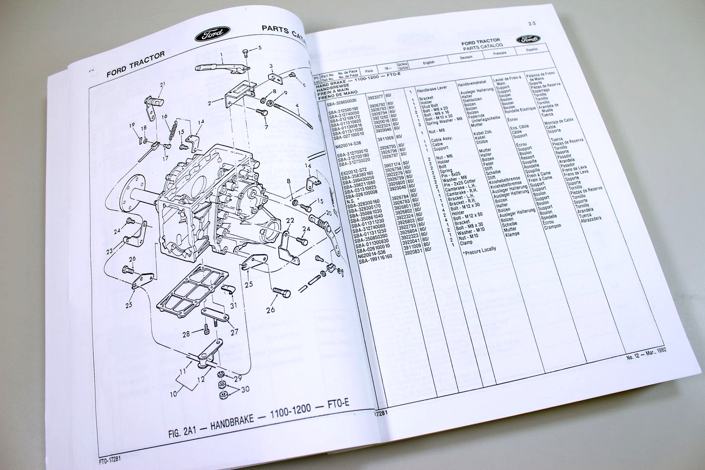 Ford 1700 Tractor Service Parts Operators Manual Owners Repair Catalog Set