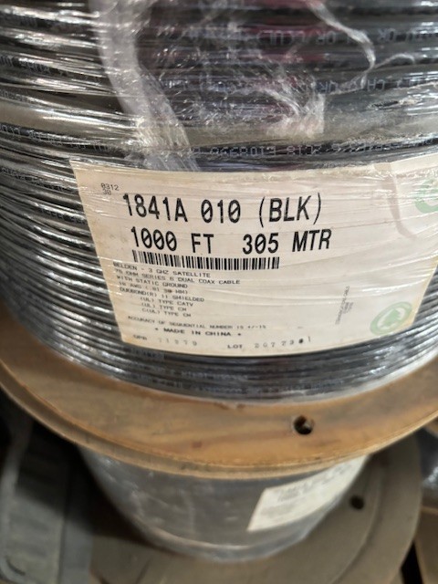 1841A 010 1000 BELDEN 18 AWG 2 COND 1000 FT SPOOL NEW SURPLUS