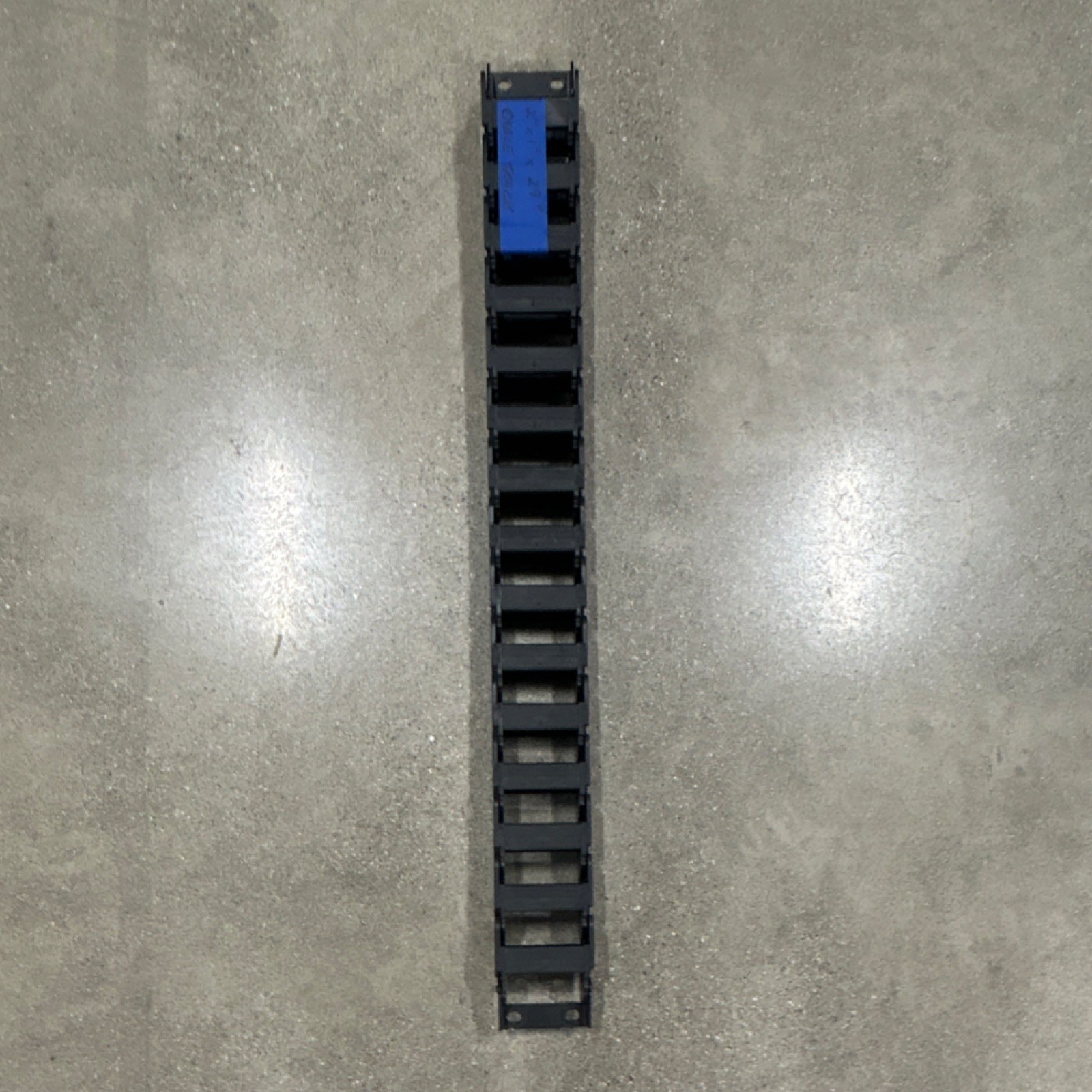 Cable Track Plastic Black 2 in x 1 in x 29 in Segmented Carrier
