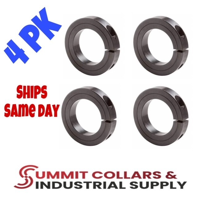 5/8” Bore (4 PCS) Single Split Shaft Stop Collar – Black Oxide Finish FREE ship