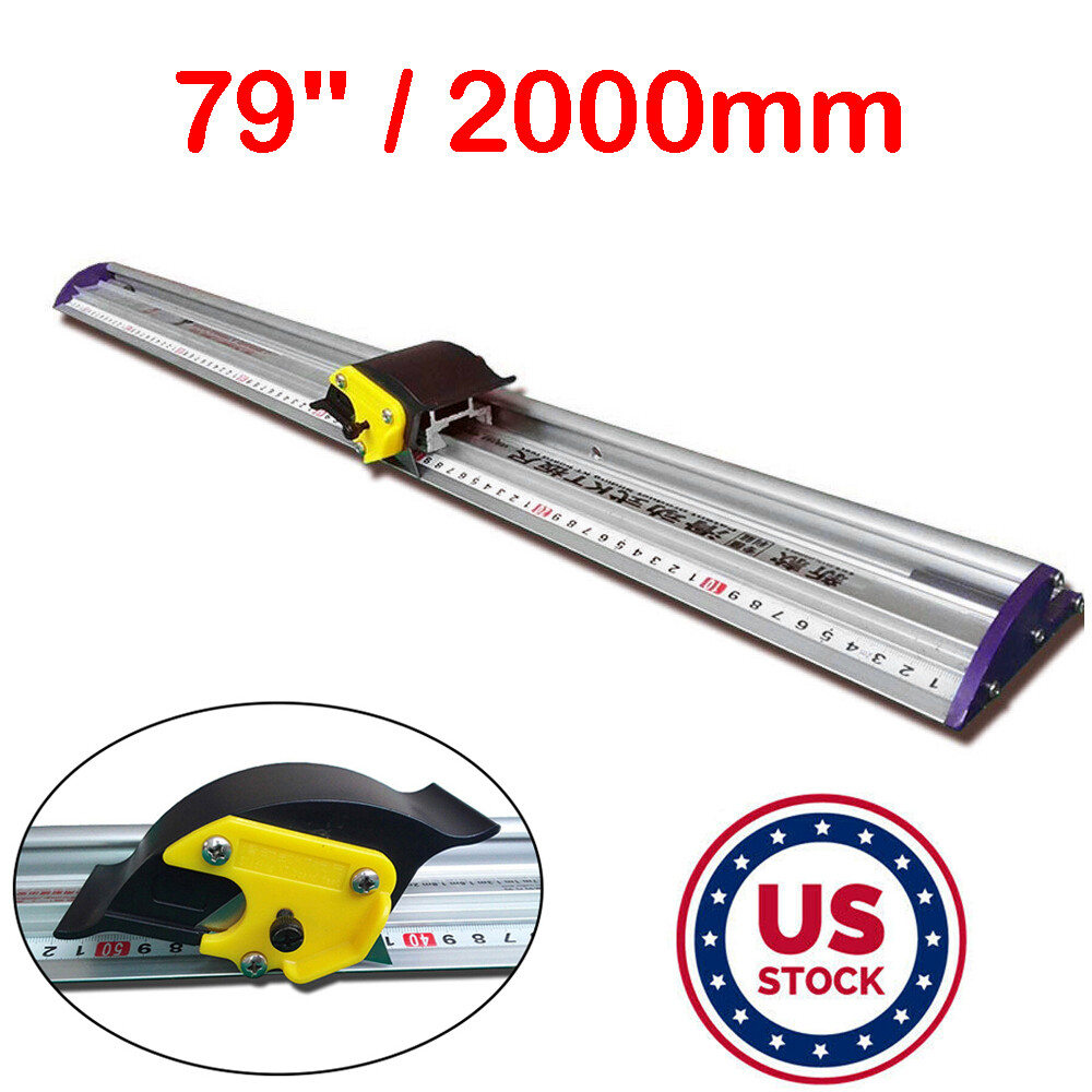 79″ PVC PET Cutter w/ Ruler Manual Sliding KT Board Trimmer Cutting Ruler Photo