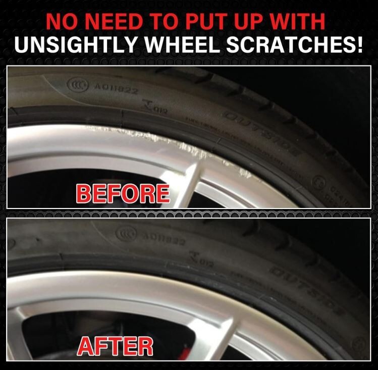 Matte Black Rim Touch Up Paint Wheel Scratch Repair Pen for Car Wheel Rims