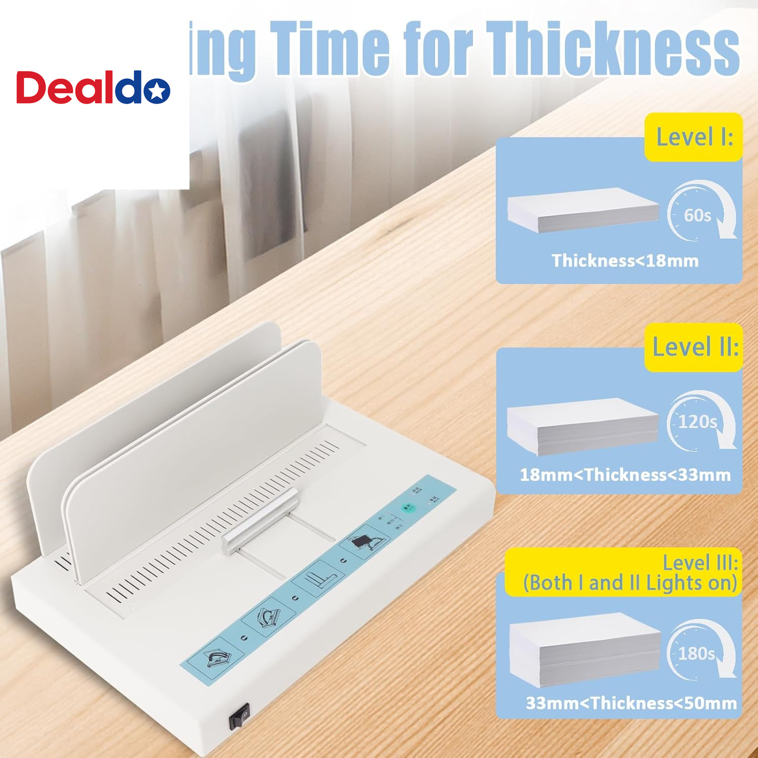 Thermal Binding Machine 500 Sheets Capacity Book Binding Material 110V Binding M