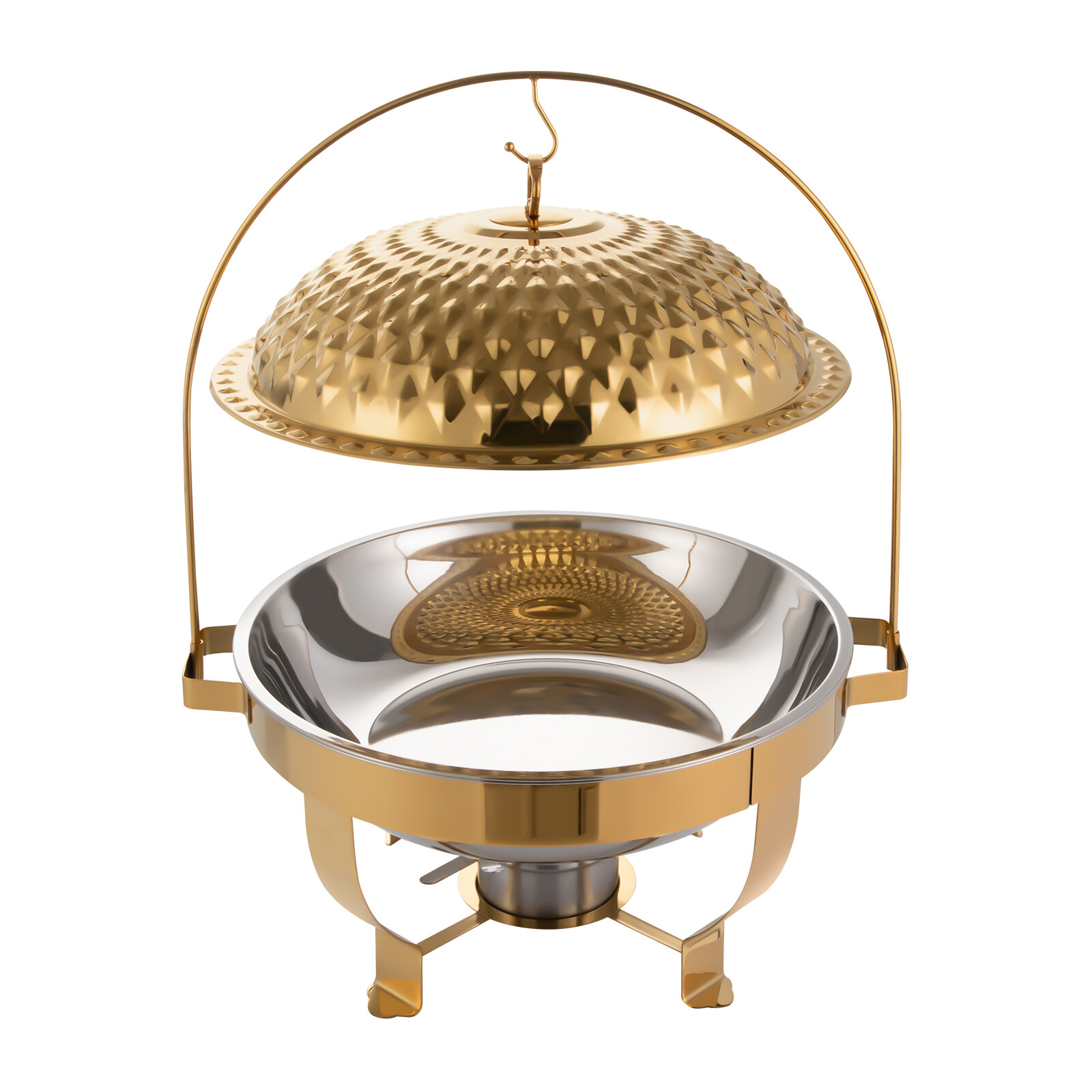 Roll Top Chafing Dish Buffet Set Stainless Steel Chafer Buffet Servers Warmer
