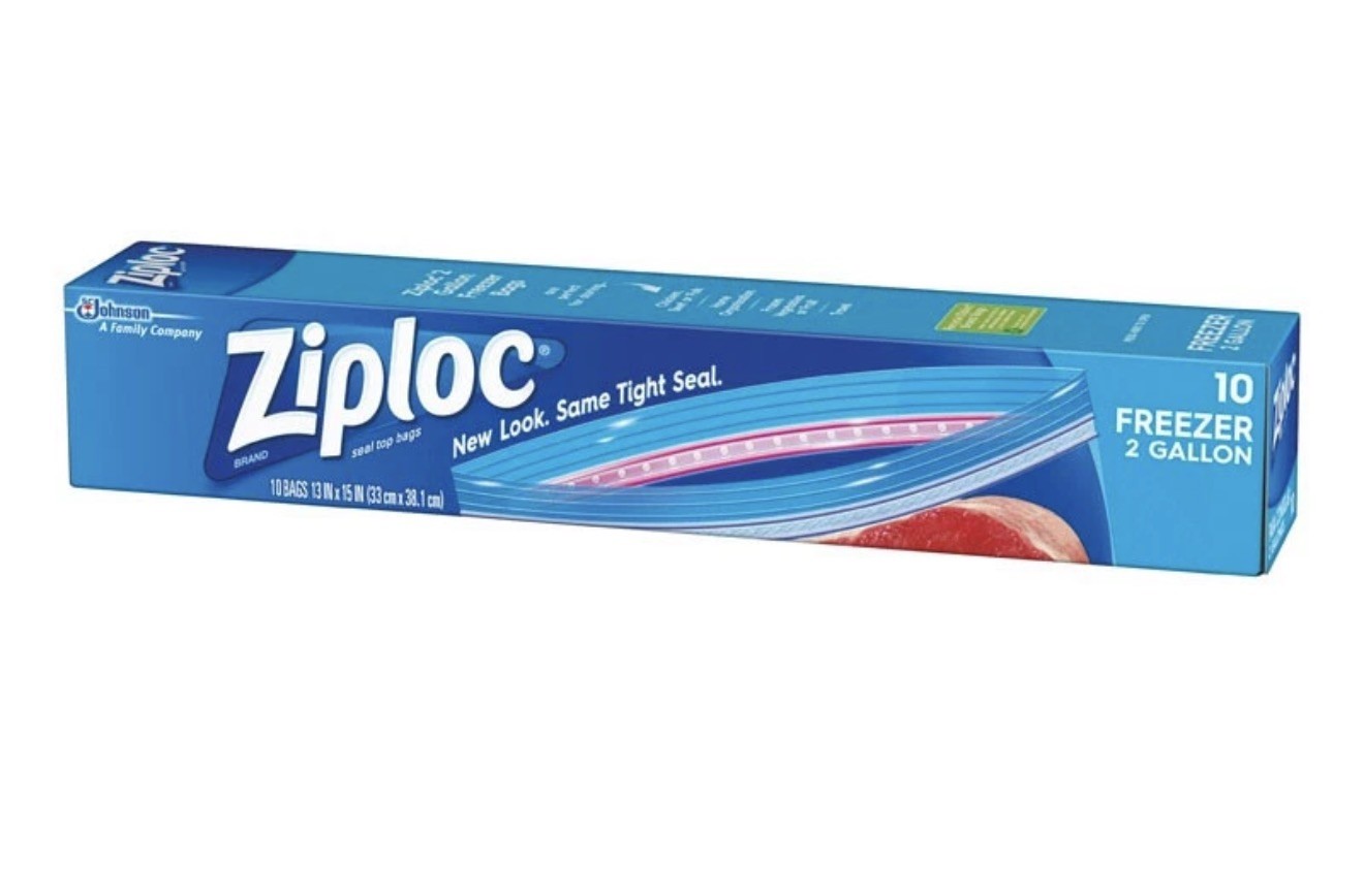 Ziploc 2 Gal. Double Zipper Freezer Bag (10-Count) 01132 Ziploc 01132