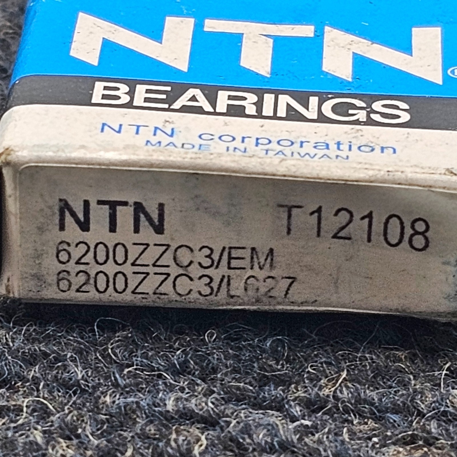 NTN 6200ZZC3/EM T12108 Single Row Radial Ball Bearing Double Shielded