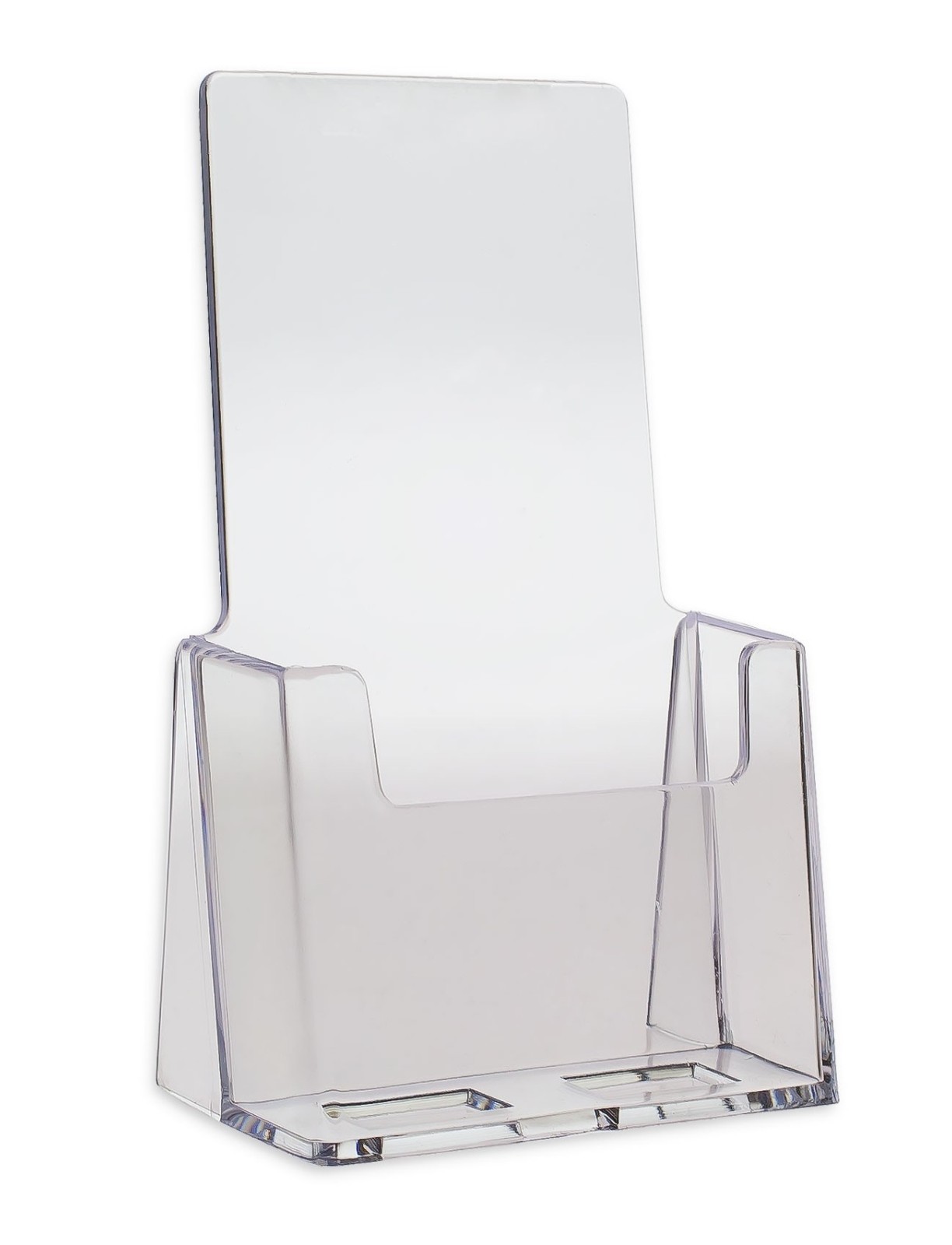 Dazzling Displays Clear Acrylic 4″ x 9″ Countertop Brochure Holder