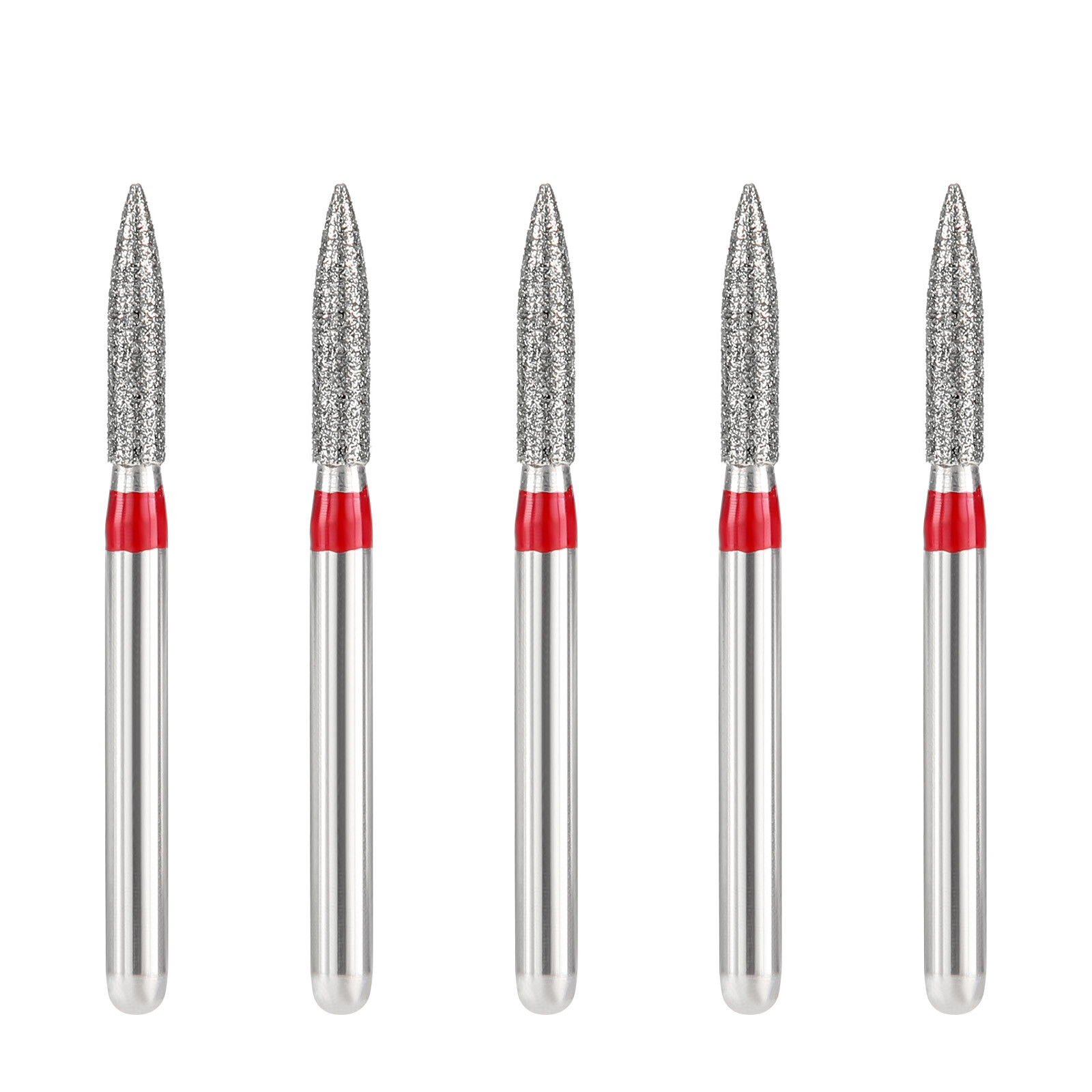 JMU Dental Diamond Burs Flame Shape Fine Grit/Extra Fine fit High Speed Handpiec