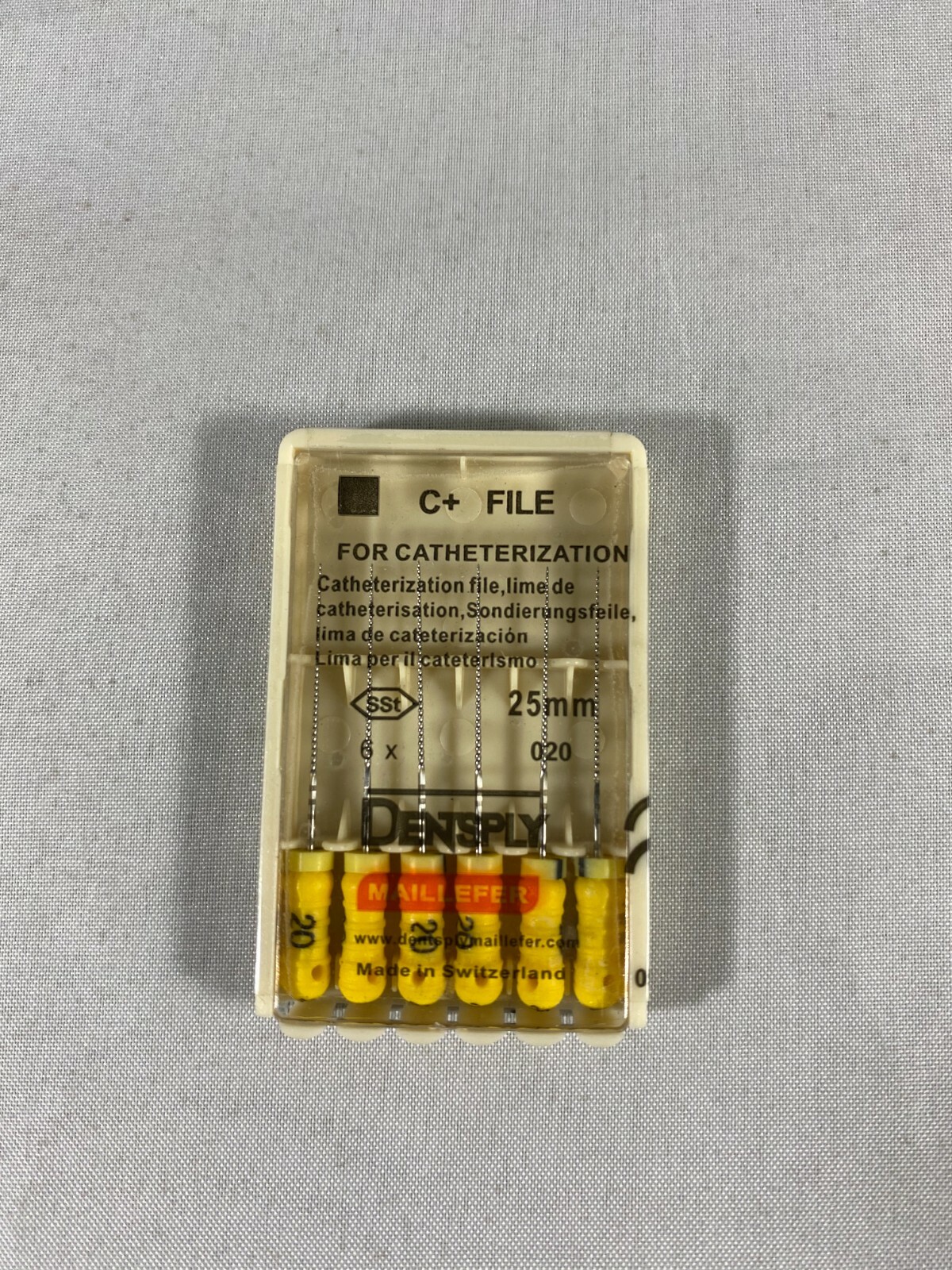 Dentsply Maillefer C+ file Endodontic stainless steel 25mm All sizes 30 files/pk