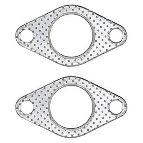 1.5 Inch 37mm Exhaust Gasket 2 Bolt for Muffler Flange Manifold H Size: 1.5 in