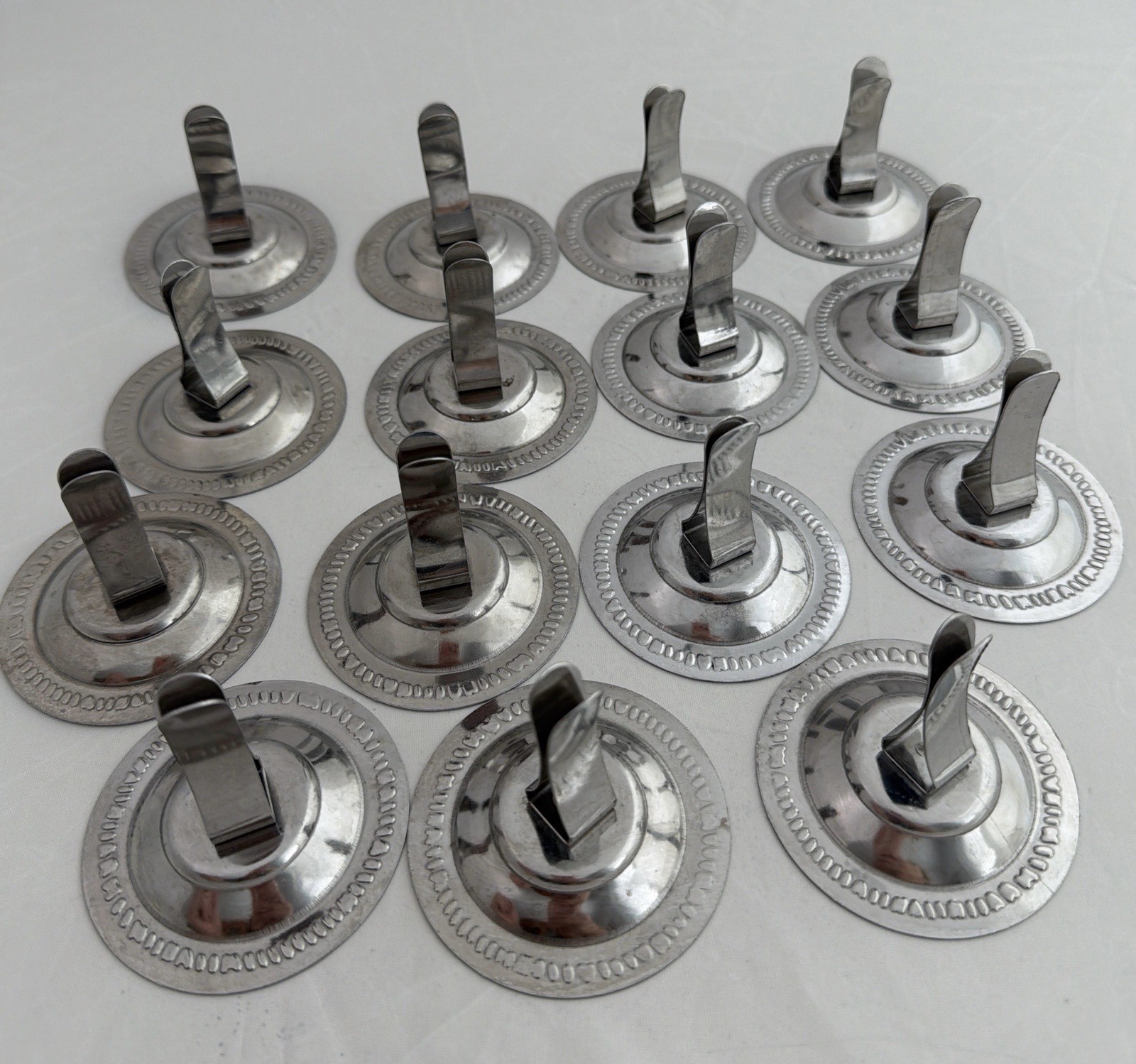 15 Vintage Diner Grand Ware Stainless Steel Menu Holders Taiwan MH-250 Preowned
